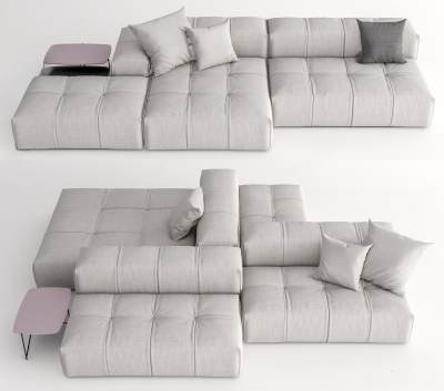 Saba italia现代多人组合沙发 拼接沙发 双面沙发